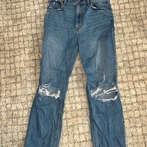 Women’s Ultra High Rise Ankle Straight Jeans